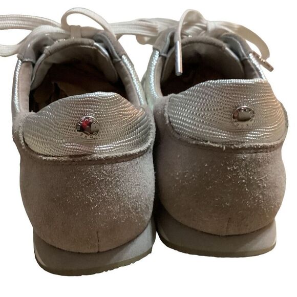 Michael Kors Stanton Trainer Metallic Lace Up Sneaker - Picture 11 of 16